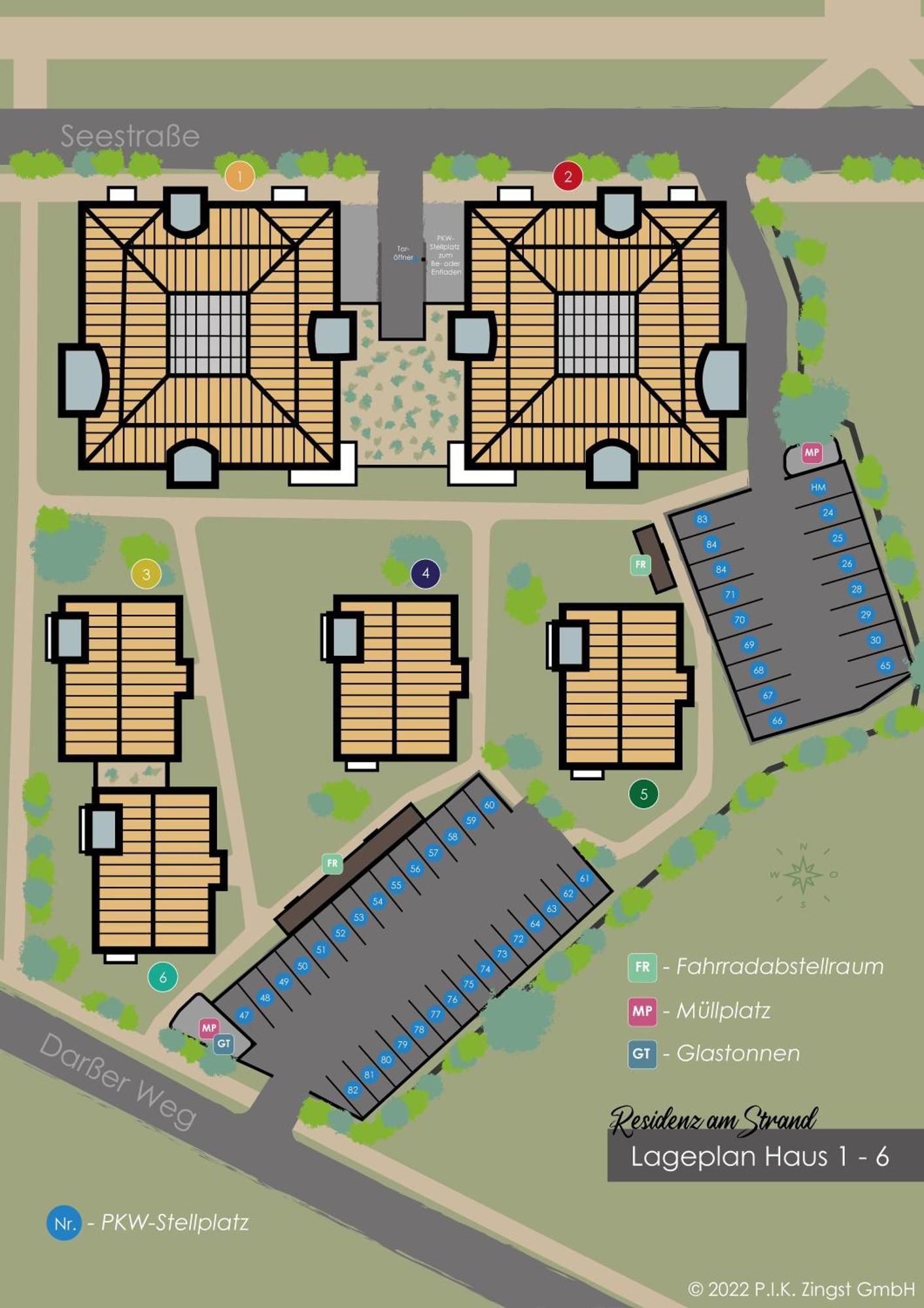 Residenz Am Strand Wohnung 6-74 Zingst Exteriör bild